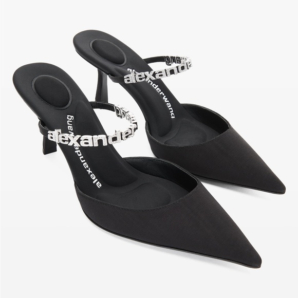 Alexander Wang Shoes - Alexander Wang Delphine 65 Logo-Strap Mules party wedding summer casual style